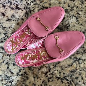 Sam Edelman, pink loafer sides